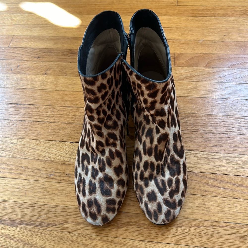 Tory Burch leopard booties
